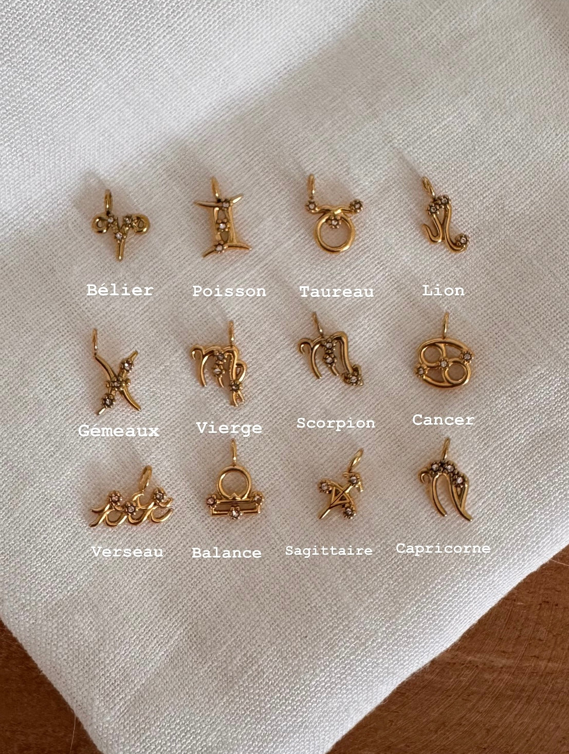 Collier signe astrologique