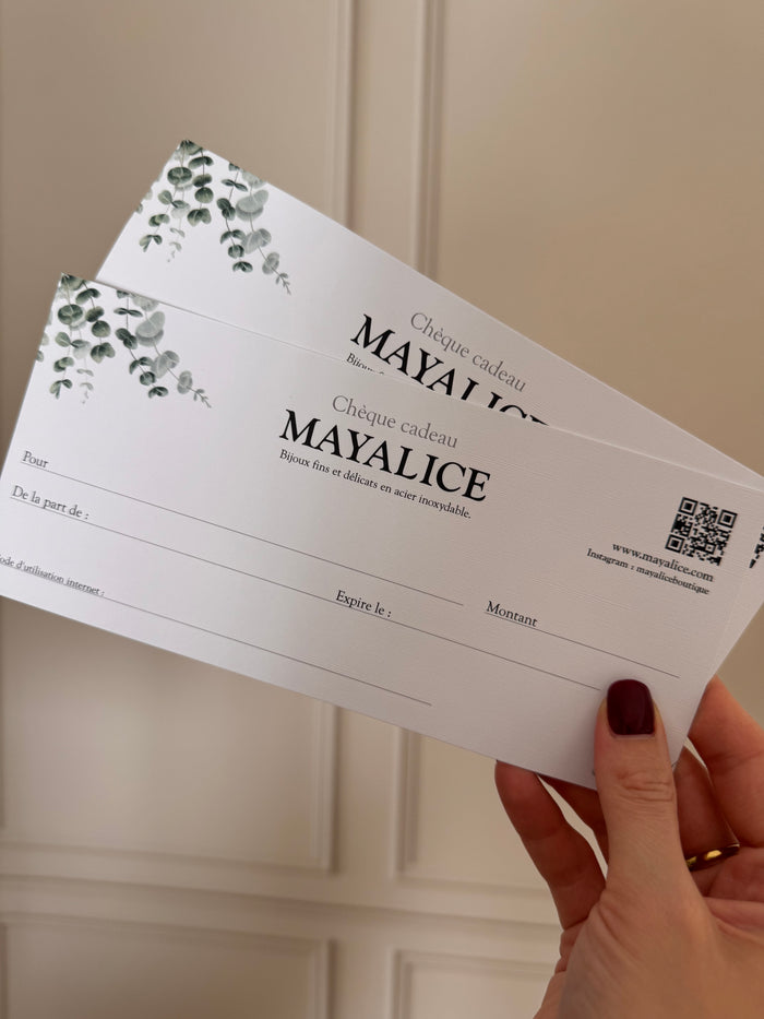 Carte Cadeau Mayalice
