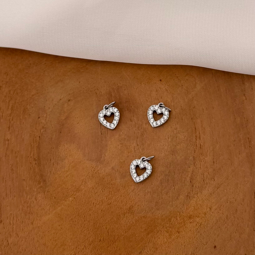 Charm's coeur argenté