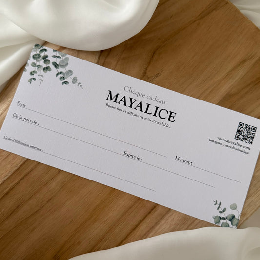 Carte Cadeau Mayalice