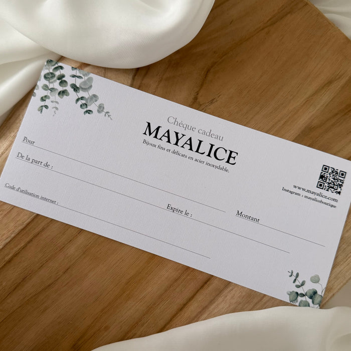 Carte Cadeau Mayalice