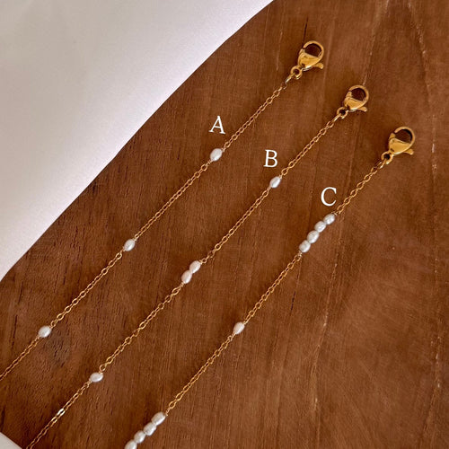 Bracelets perles de culture