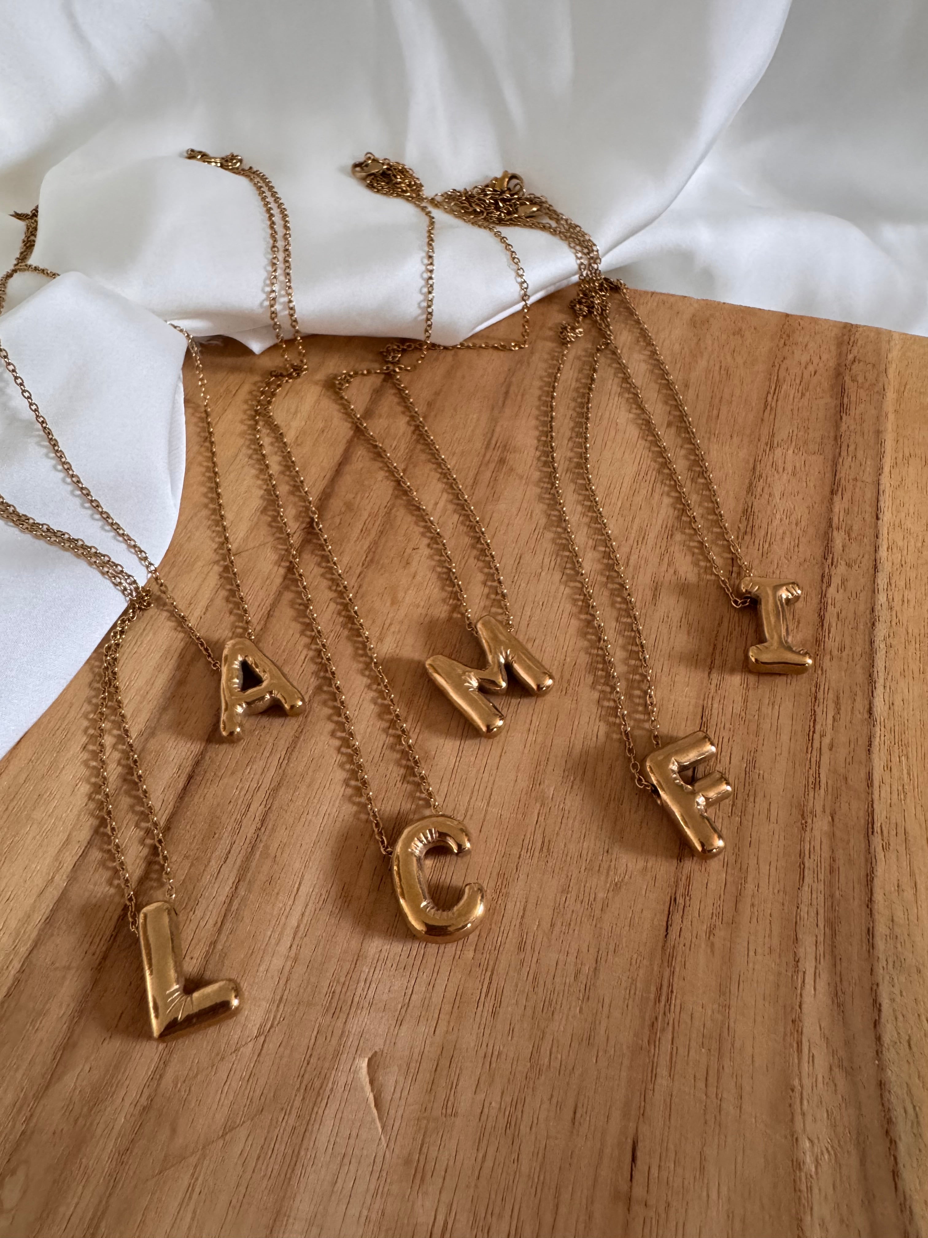 Collier Lettre Bulle