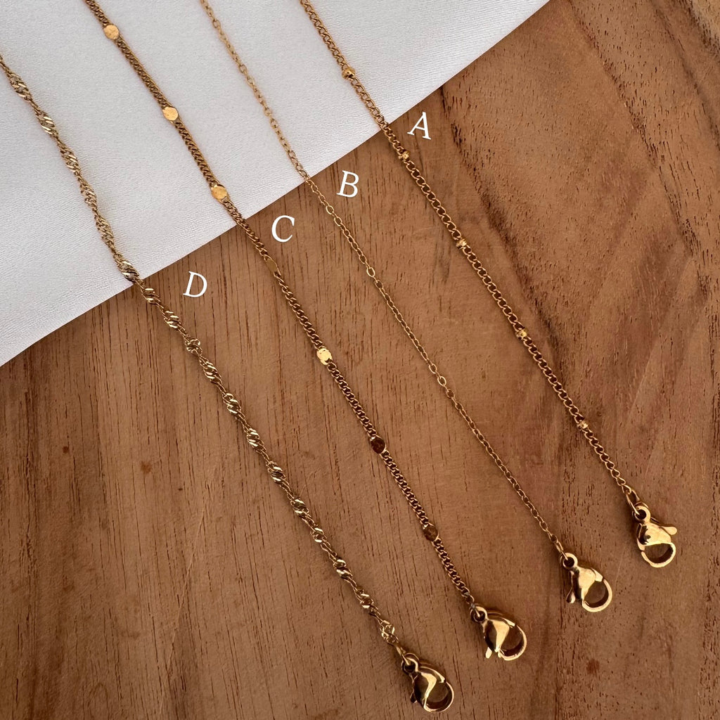 Chaine pour collier initiales