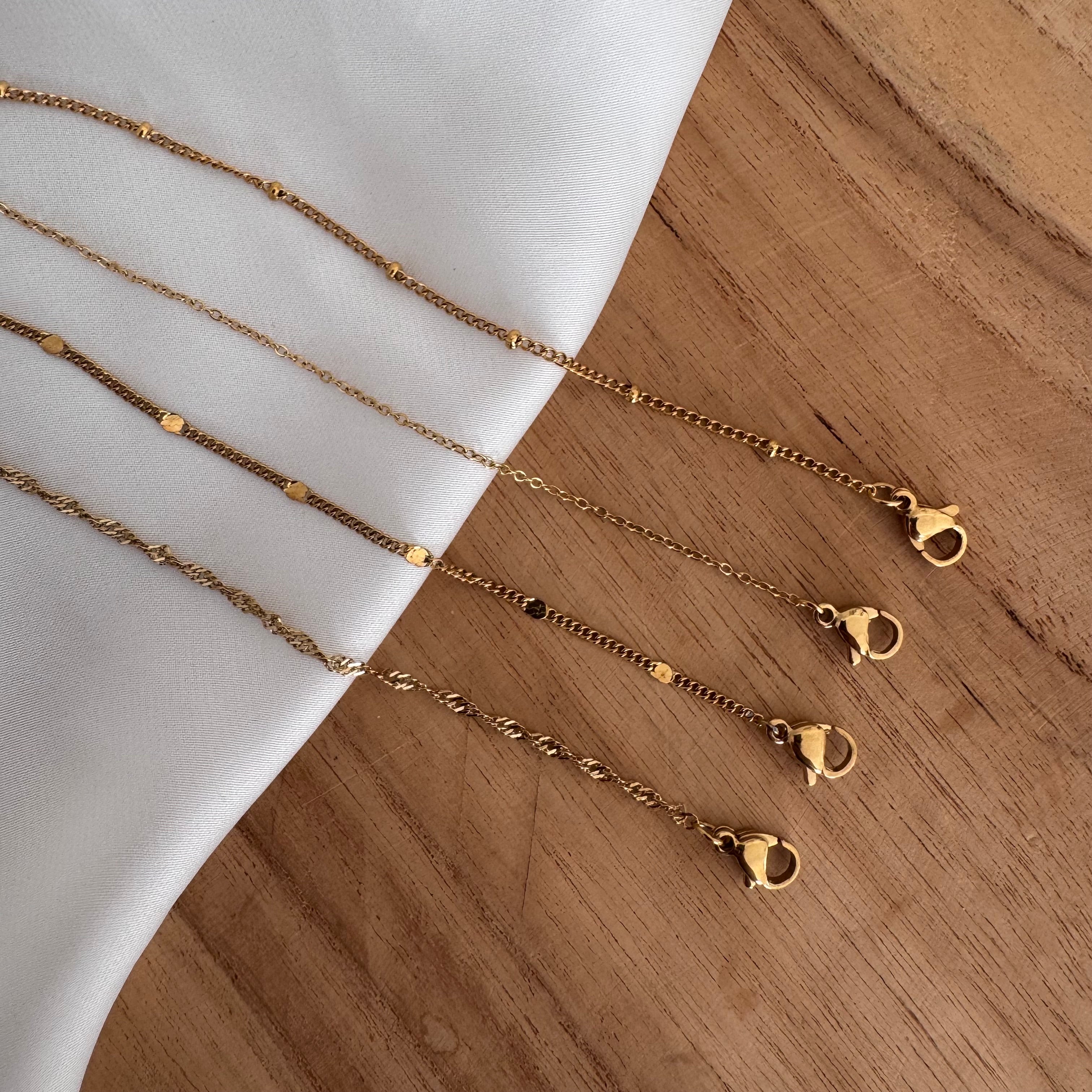 Chaine pour collier initiales