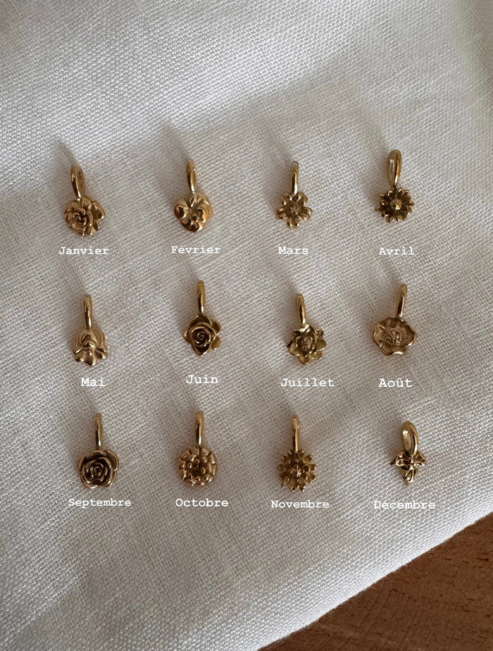Collier fleur de naissance