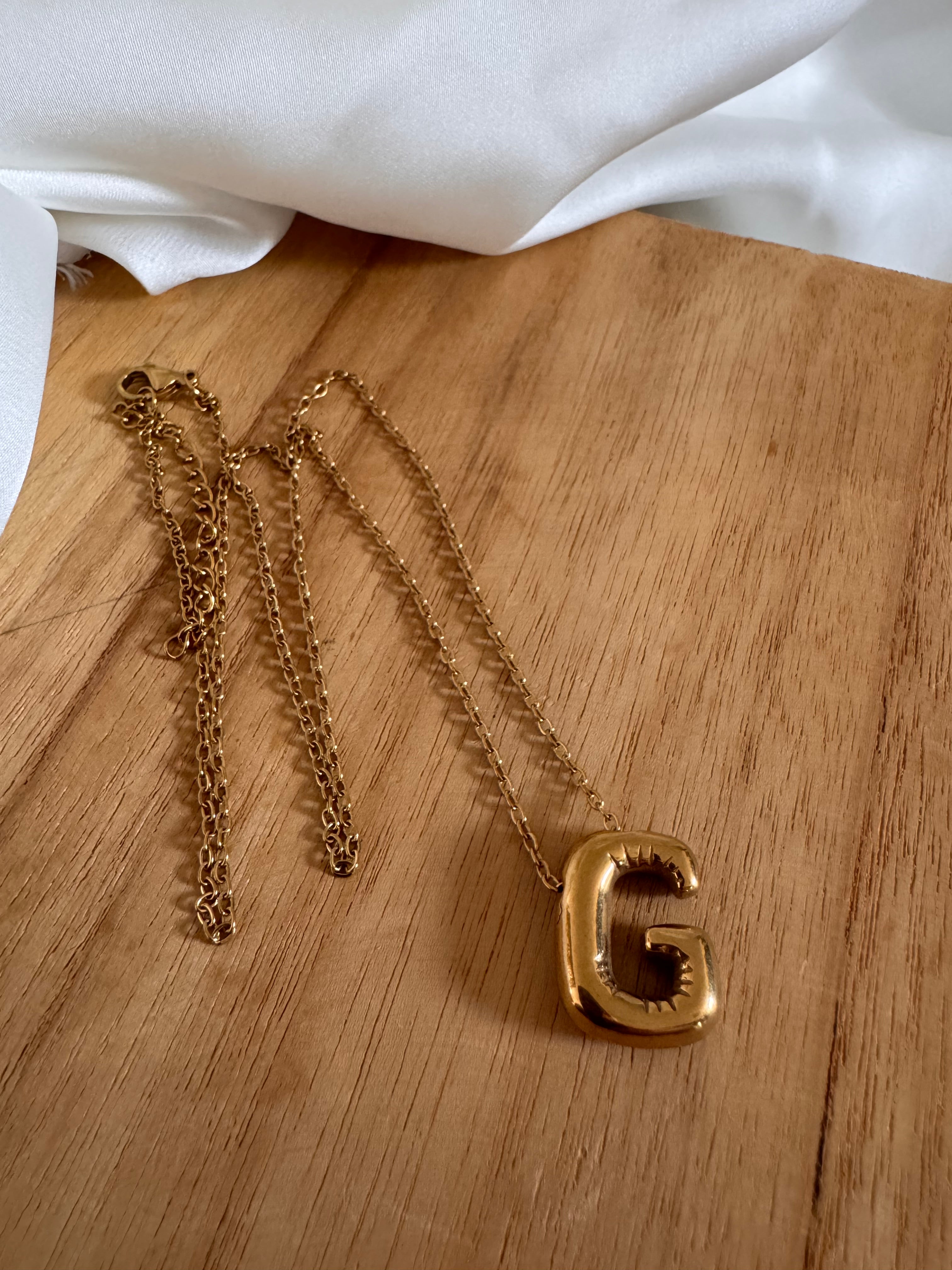 Collier Lettre Bulle