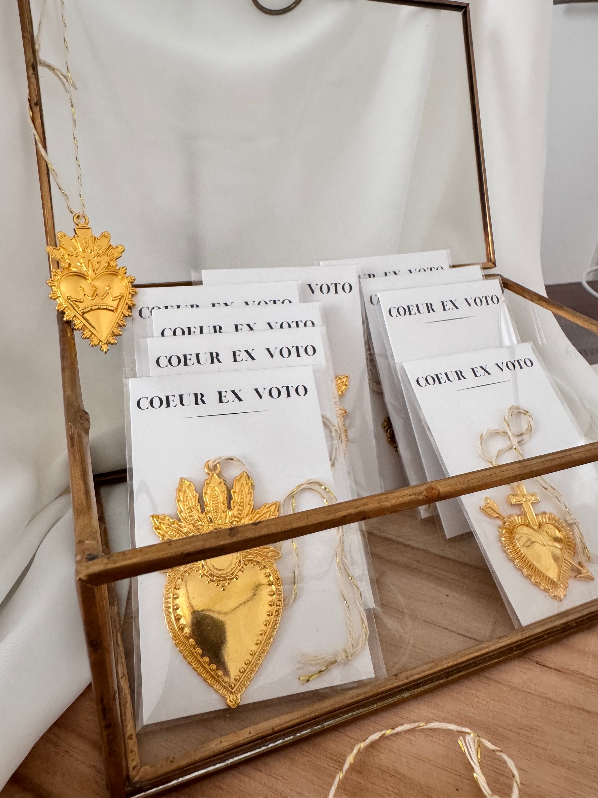 Grigri Ex-Voto doré à accrocher, décoration spirituelle mystique 