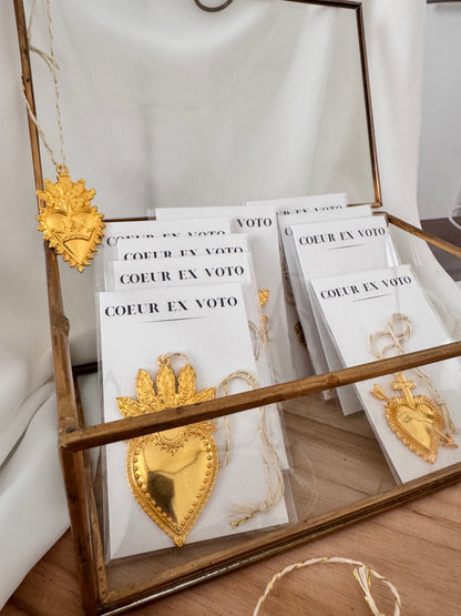 Grigri Ex-Voto doré à accrocher, décoration spirituelle mystique 