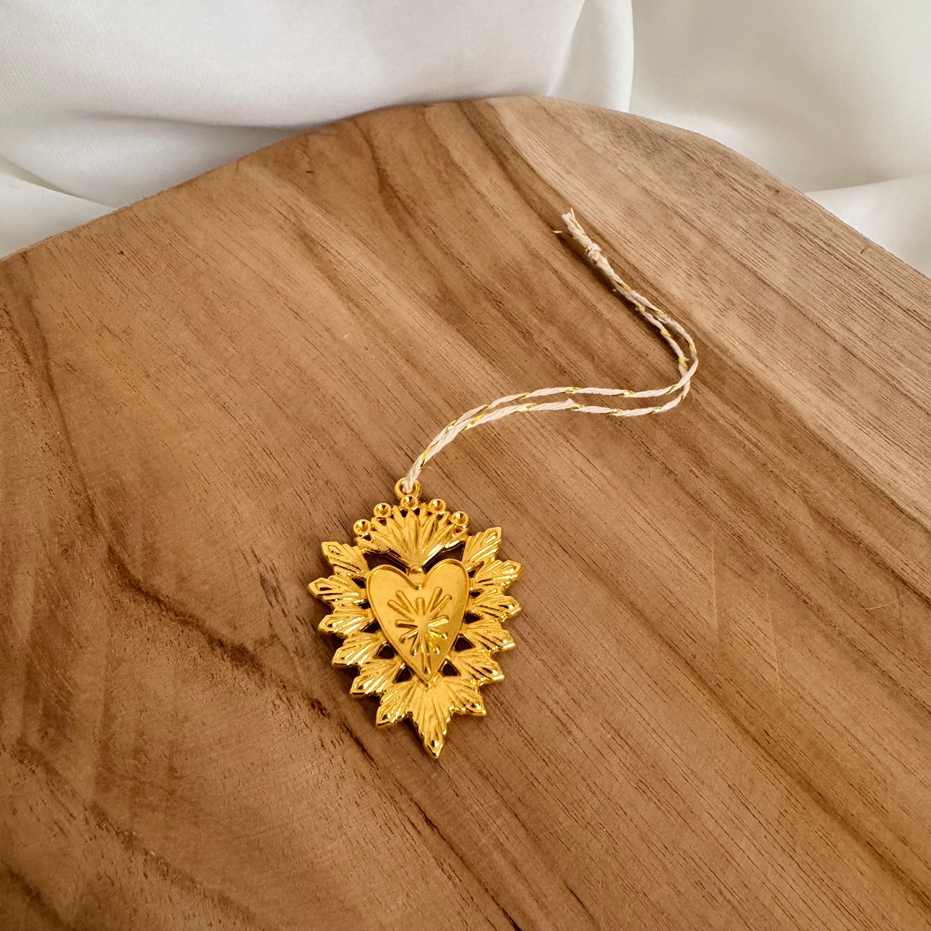 Grigri Ex-Voto doré à accrocher, décoration spirituelle mystique 