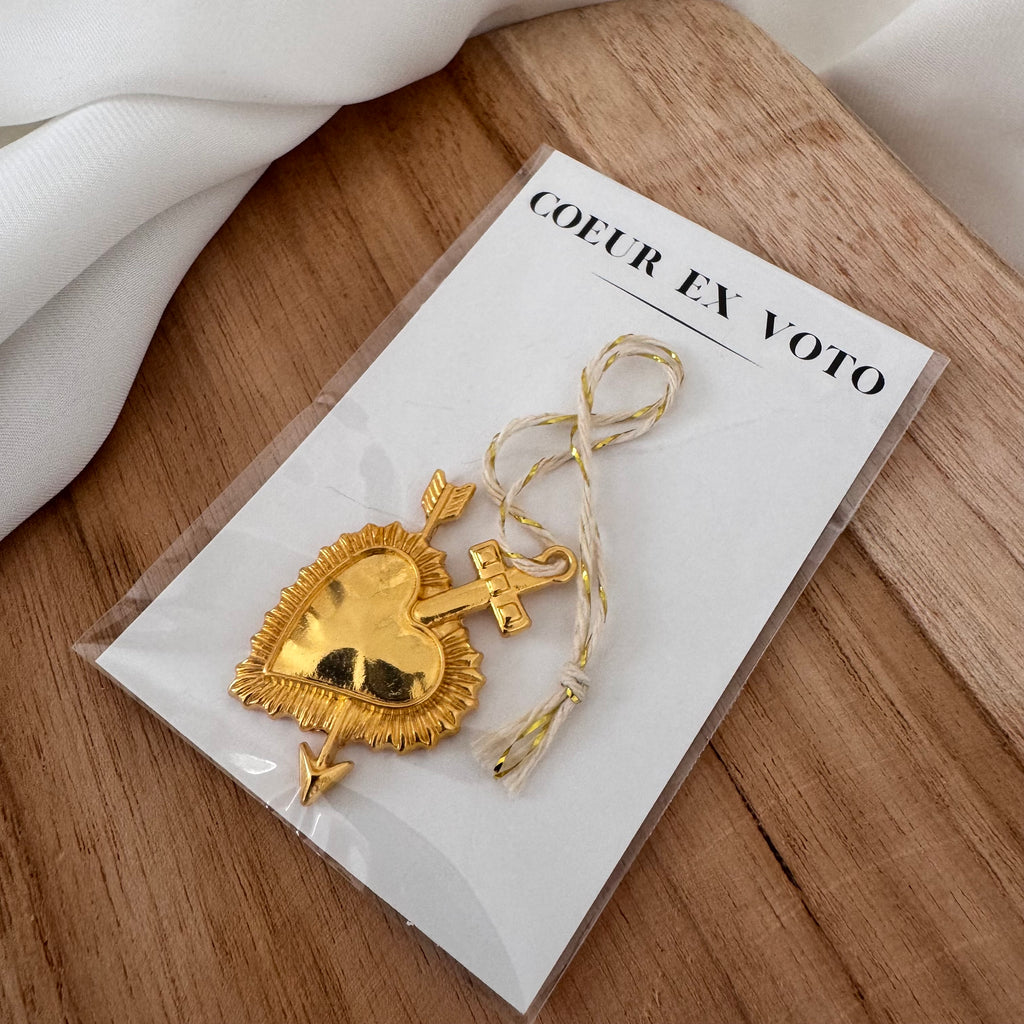  Grigri Ex-Voto doré à accrocher, décoration spirituelle mystique 