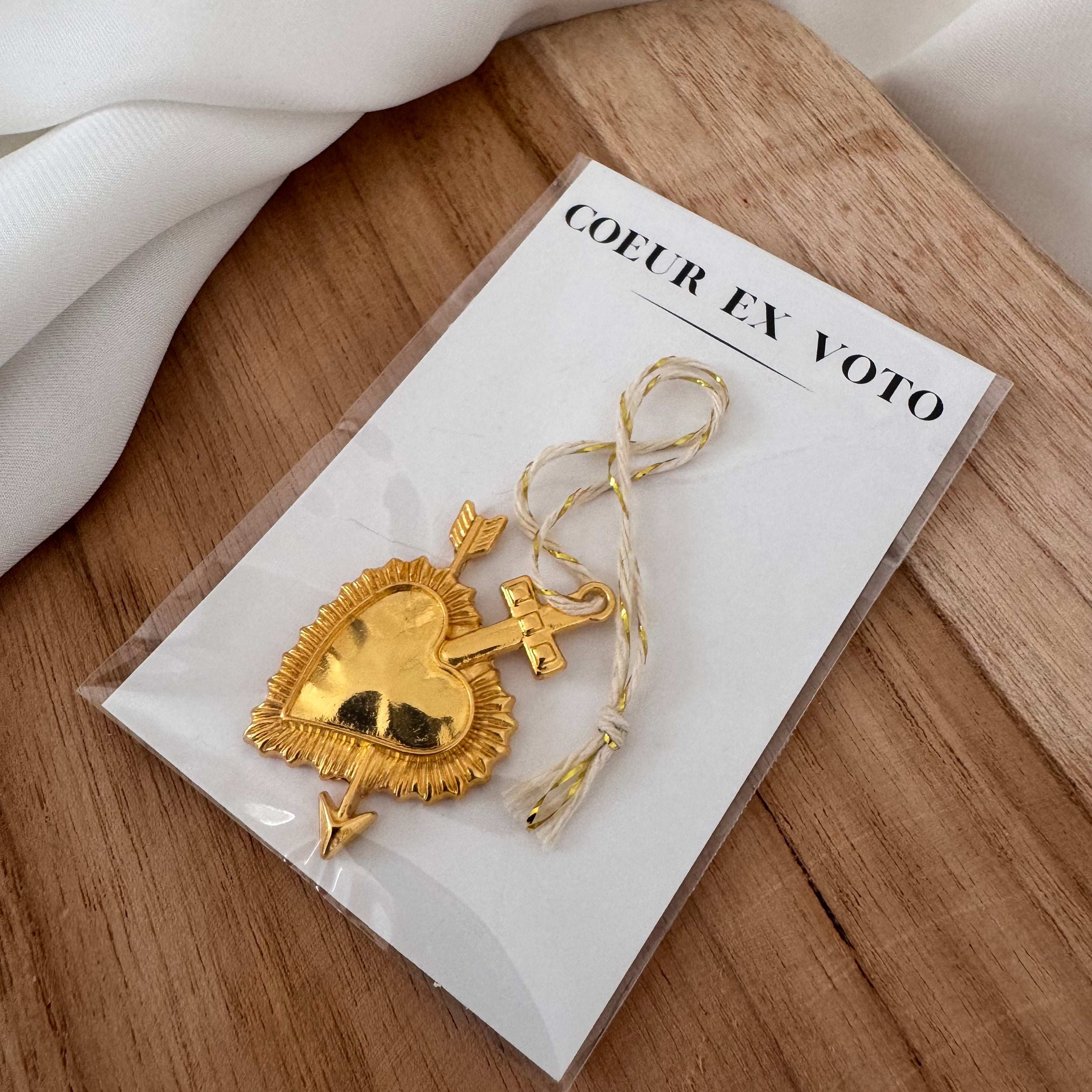  Grigri Ex-Voto doré à accrocher, décoration spirituelle mystique 