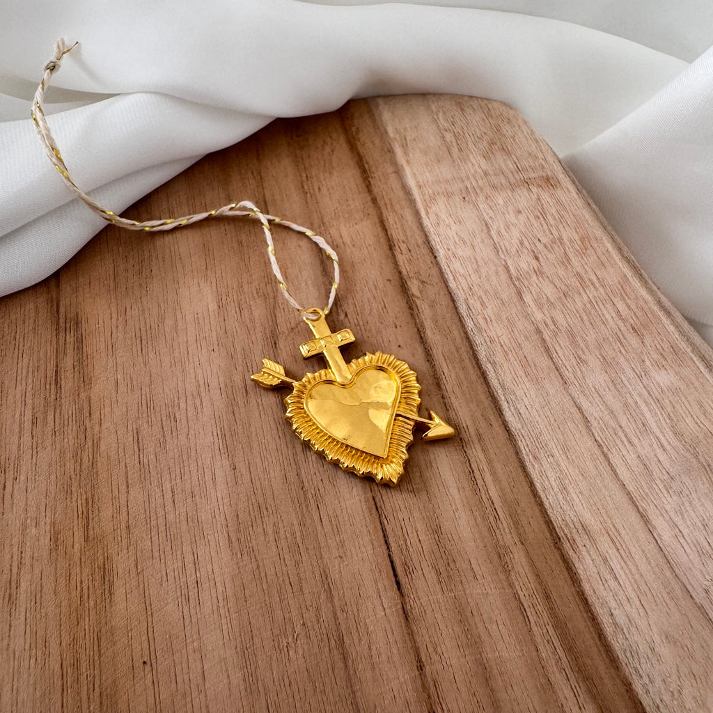  Grigri Ex-Voto doré à accrocher, décoration spirituelle mystique 