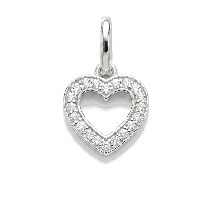Charm's coeur argenté — vue 3