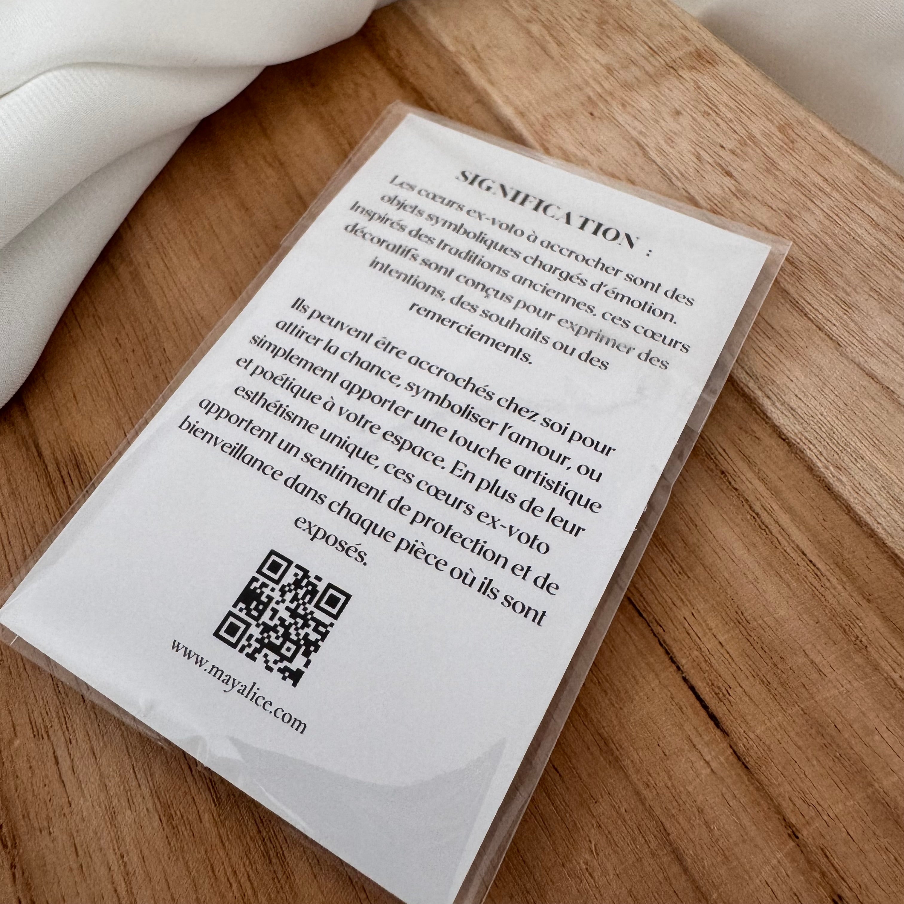 Ex-Voto Cœur Sacré en métal, talisman de protection murale 